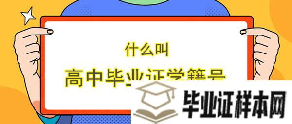 什么叫高中毕业证学号