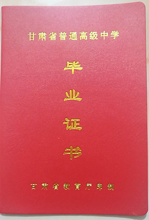 兰州市第二十七中学毕业证样本