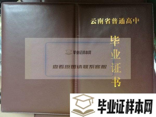 云南大学附属中学毕业证封面