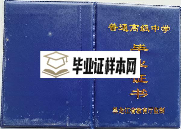 2001年依安县第一高级中学毕业证封皮