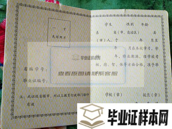 武汉市第十九中学毕业证图片