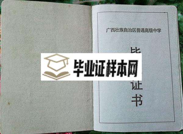 宾阳县开智中学高中毕业证样本_图片