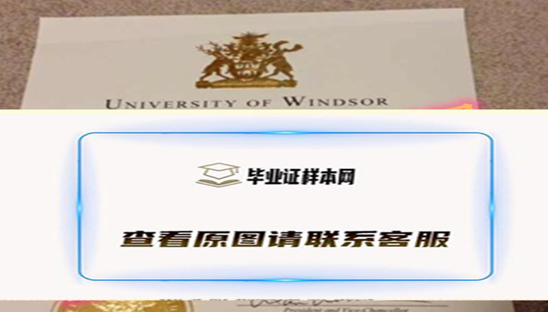 加拿大温莎大学毕业证模板