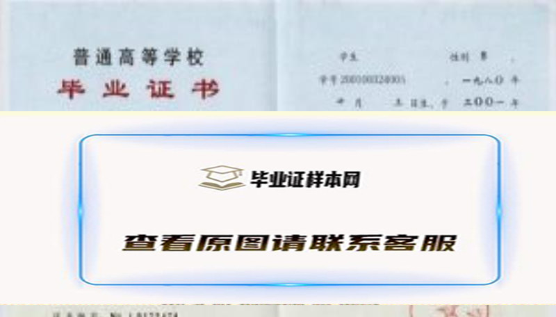 同济大学毕业证样本