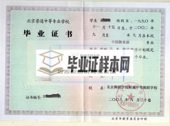 北京市中专毕业证(图3)