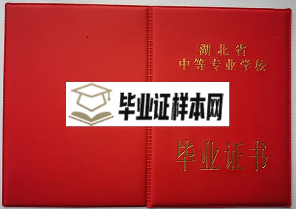 荆州市2001年中专毕业证封皮