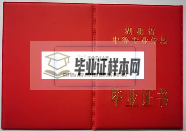荆州市2001年中专毕业证封皮