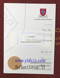 澳大利亞天主教大學（ACU）文憑樣本