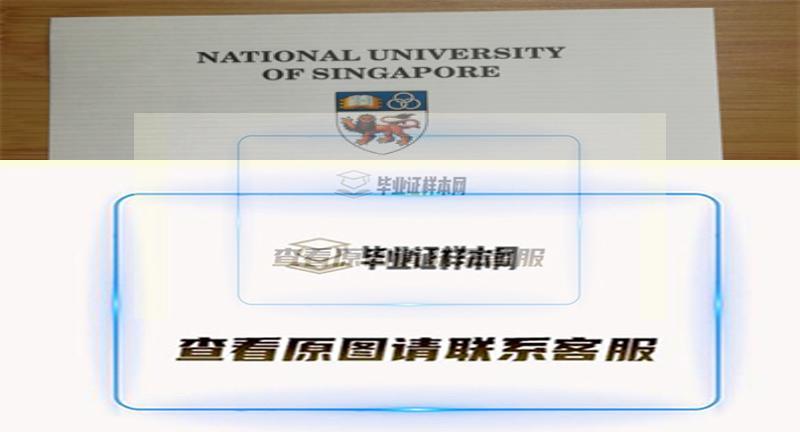​新加坡国立大学毕业证书模板高清图片