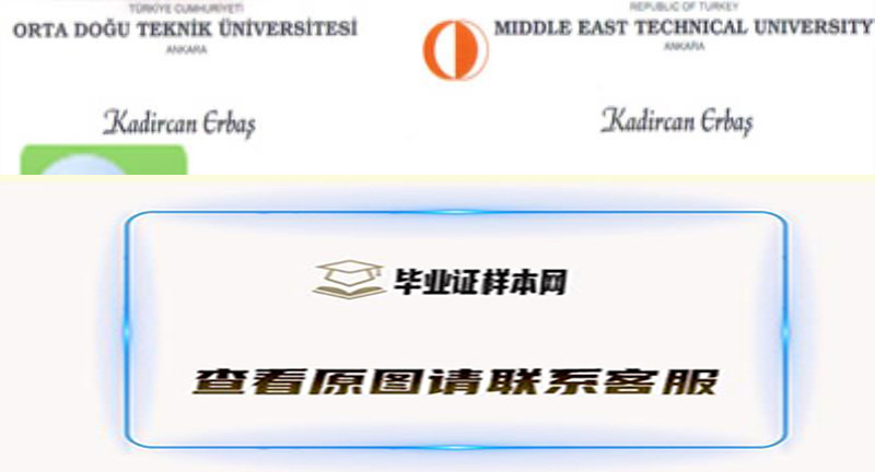 土耳其中东科技大学毕业证书模板