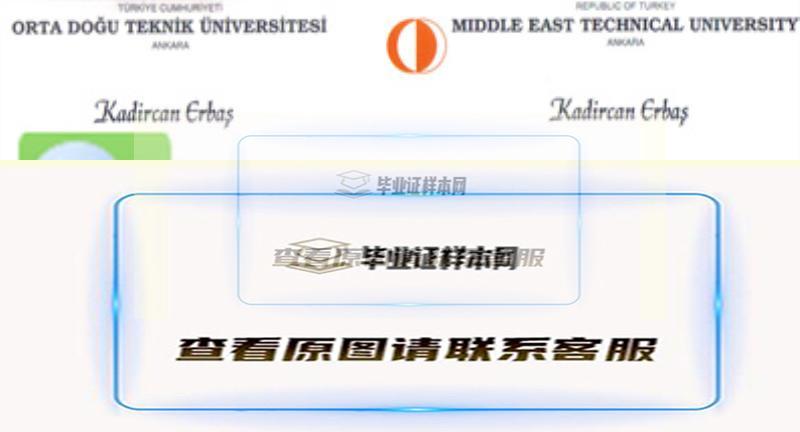 土耳其中东科技大学毕业证书模板