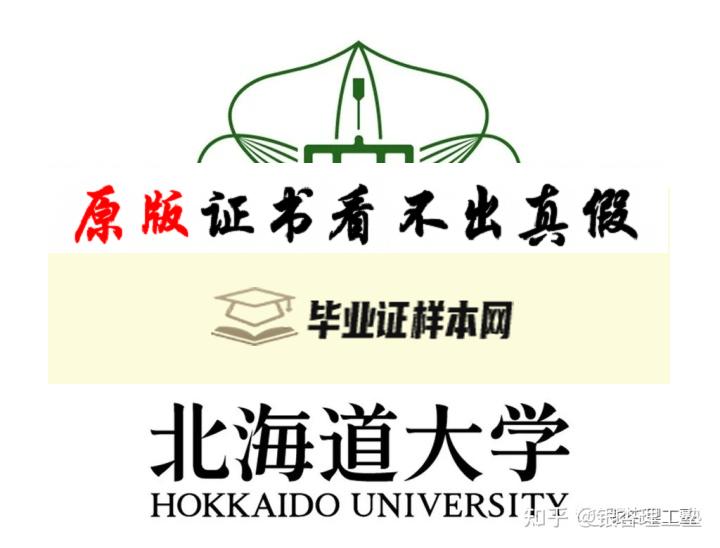 ​日本北海道大学毕业证书模板