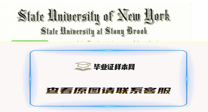 美国纽约州立大学石溪分校毕业证书模板