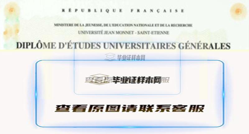 法国圣艾蒂安大学文凭样本|国外大学学历购买插图
