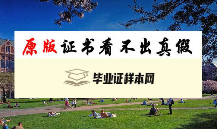 美国华盛顿大学毕业证书模板