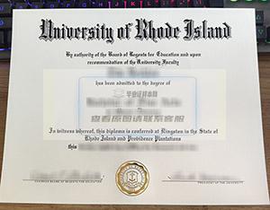 罗德岛大学毕业证模板、高清图片、样本
