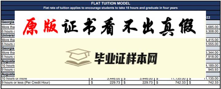 美国乔治亚州立大学毕业证书模板