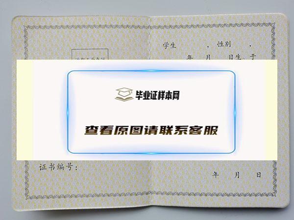 湖南省2001年高中毕业证