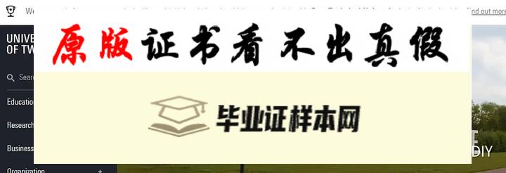 荷兰屯特大学毕业证书模板