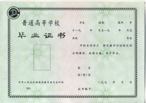 1993-1995年专科北京大学空白样本