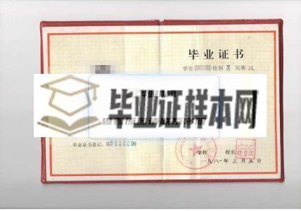 新疆工學院畢業證樣本