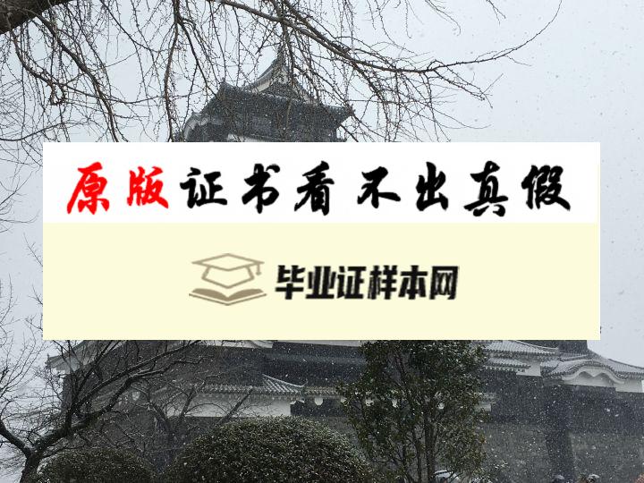 日本熊本大学毕业证书模板