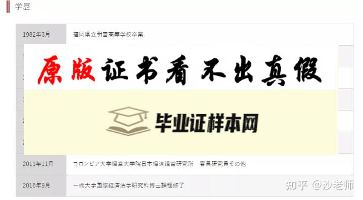 日本九州大学毕业证书模板