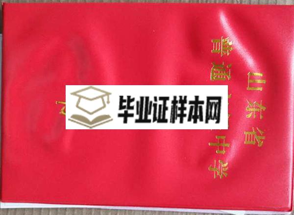 曲阜市2003年高中毕业证封面