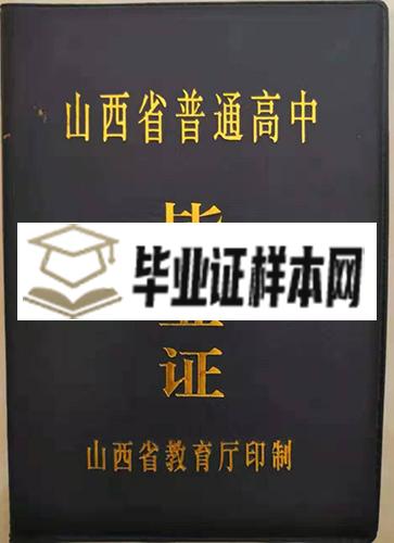 山西省1999年高中毕业证外皮