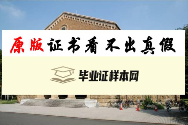 日本一桥大学毕业证书模板