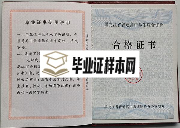 红兴隆管理局第二高级中学高中毕业证成绩单