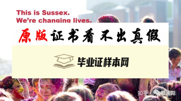 英国萨塞克斯大学毕业证书样本