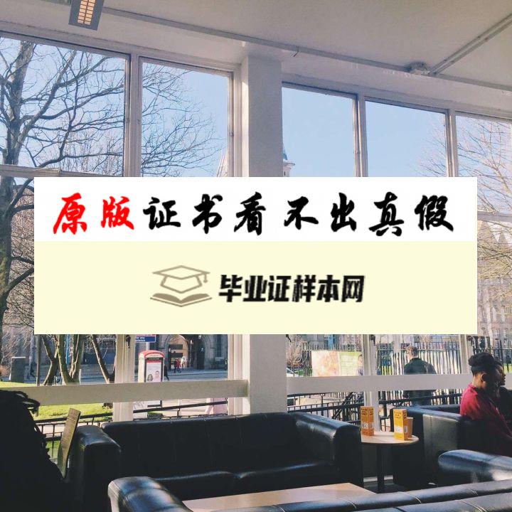 英国曼彻斯特大学毕业证书模板