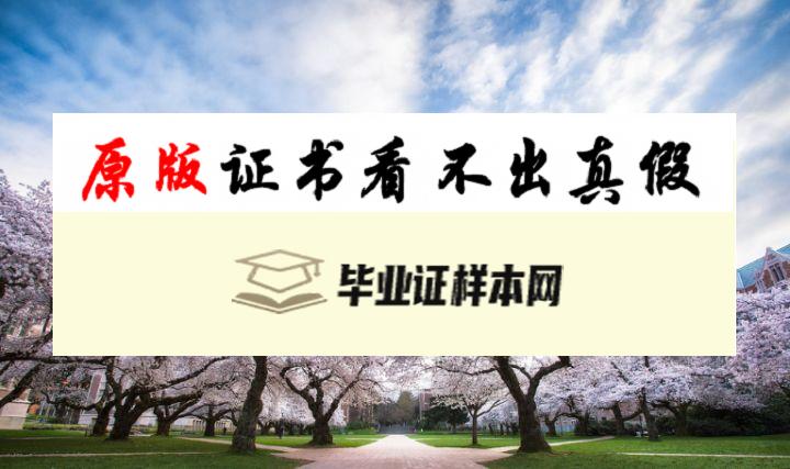 美国华盛顿大学毕业证书模板