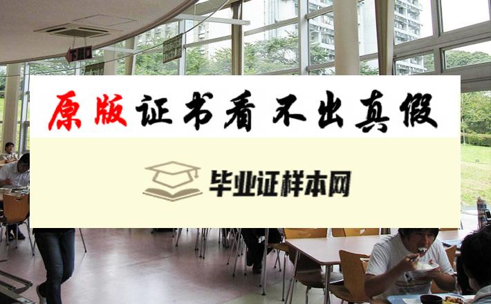 日本东京工科大学毕业证书模板