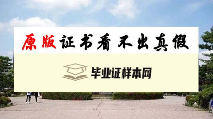 韩国国立群山大学毕业证书模板