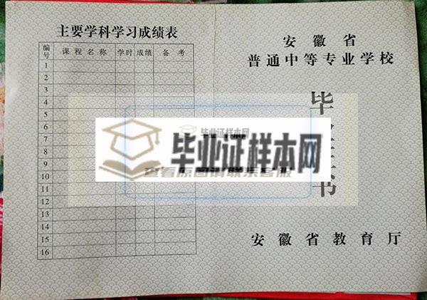 宣城市第二中學高中畢業證樣本圖片_校長