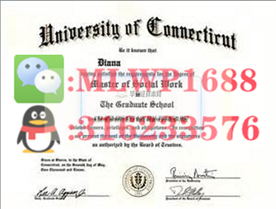 美国​康涅狄格大学毕业证书模板高清图片