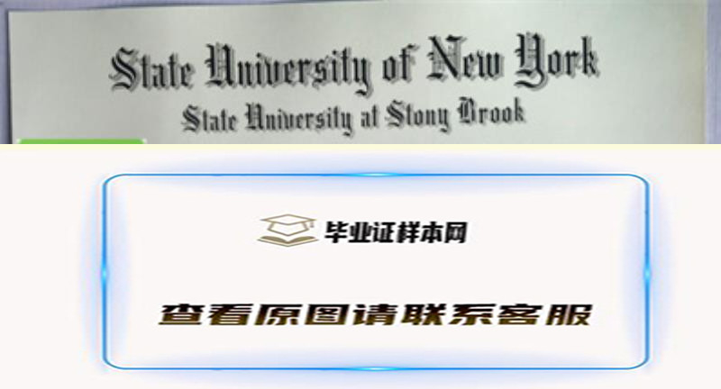 美国纽约州立大学石溪分校毕业证书模板