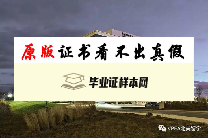 加拿大麦克马斯特大学毕业证书模板