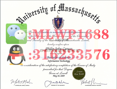 美国马萨诸塞州大学毕业证书样本