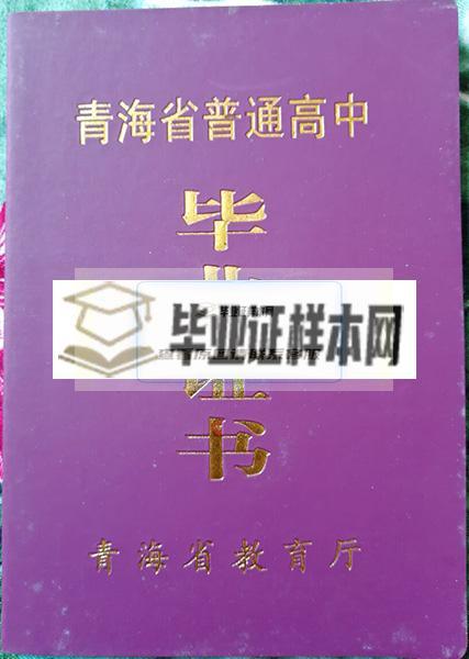 青海省高中毕业证封面