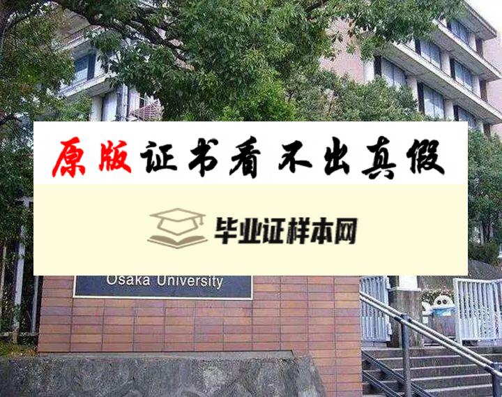 日本大阪大学毕业证书模板