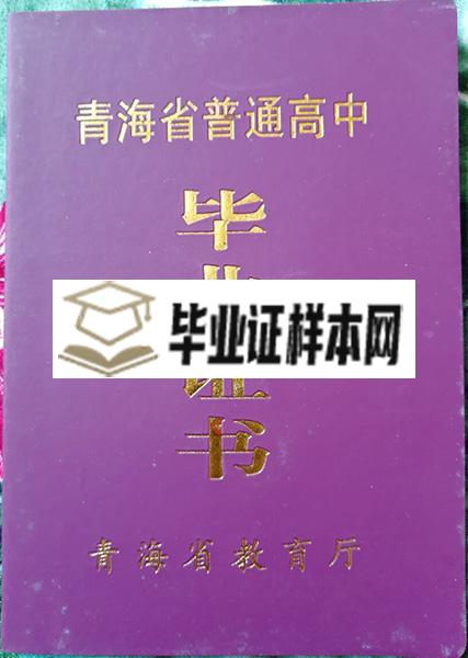 西宁市第四高级中学毕业证封面