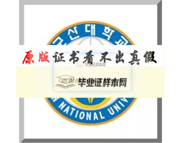 韩国国立群山大学毕业证书模板插图2