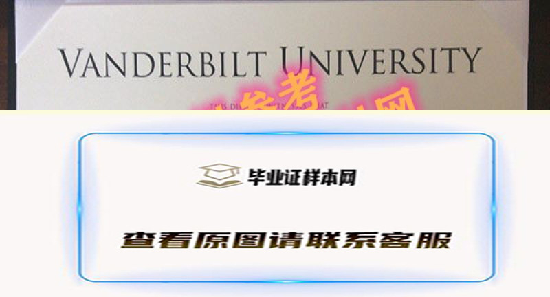 范德堡大学毕业证书样本