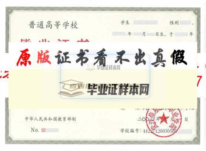 武汉信息技术职业学院毕业证样本