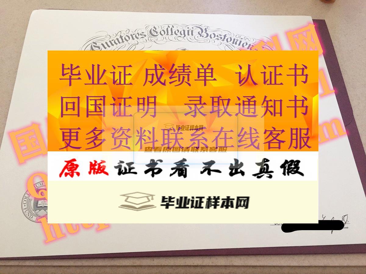 美國波士頓學院畢業證模板