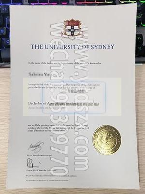 澳大利亚悉尼大学毕业证_样本图片插图