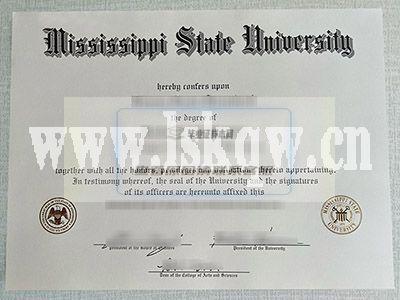美国密西西比州立大学毕业证样本插图